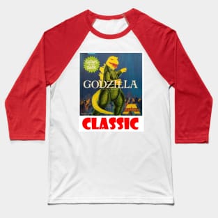 Vintage Model Kit Box Art - Aurora Giant Lizzard Baseball T-Shirt